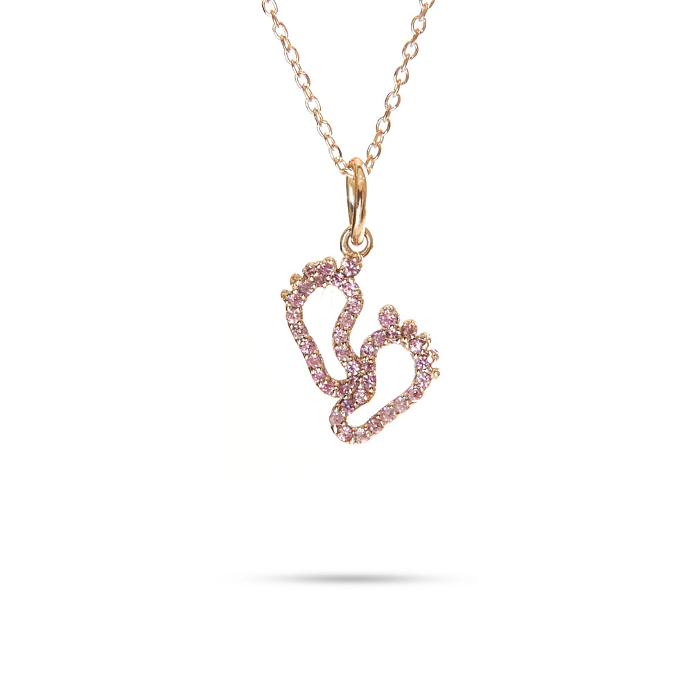 Pendente Piedini Rosa 0,24 ct