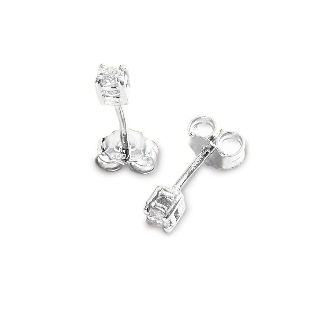 Orecchini Punto Luce a Filo parure 0,11 ct