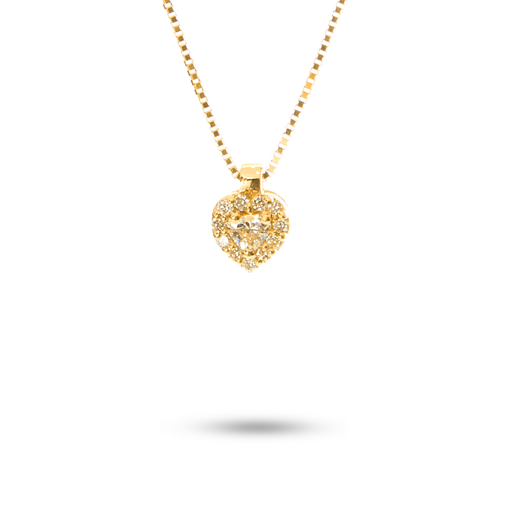 Collana Ciondolo Cuore Parure 0,09 ct