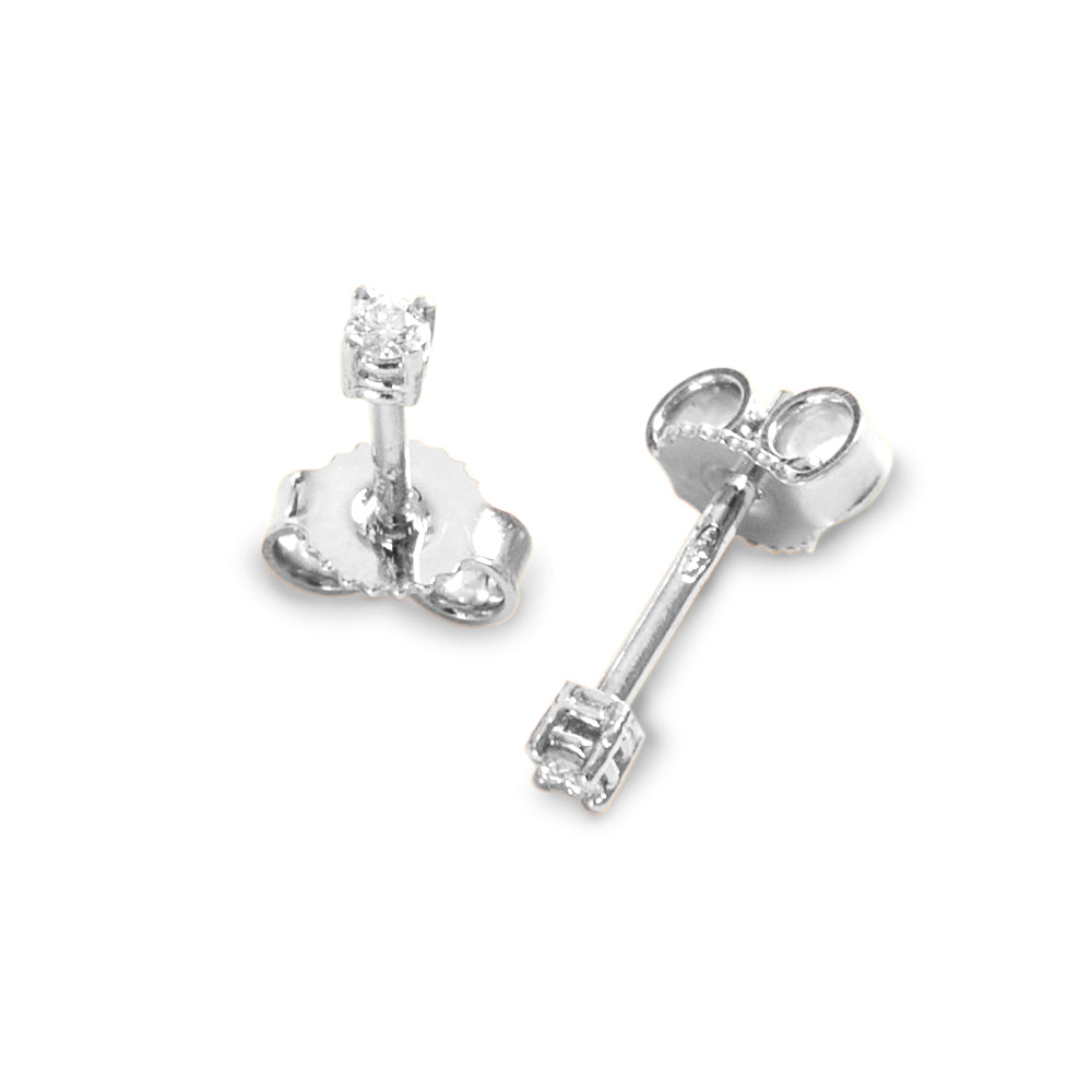 Orecchini Punto Luce a Filo parure 0,06 ct