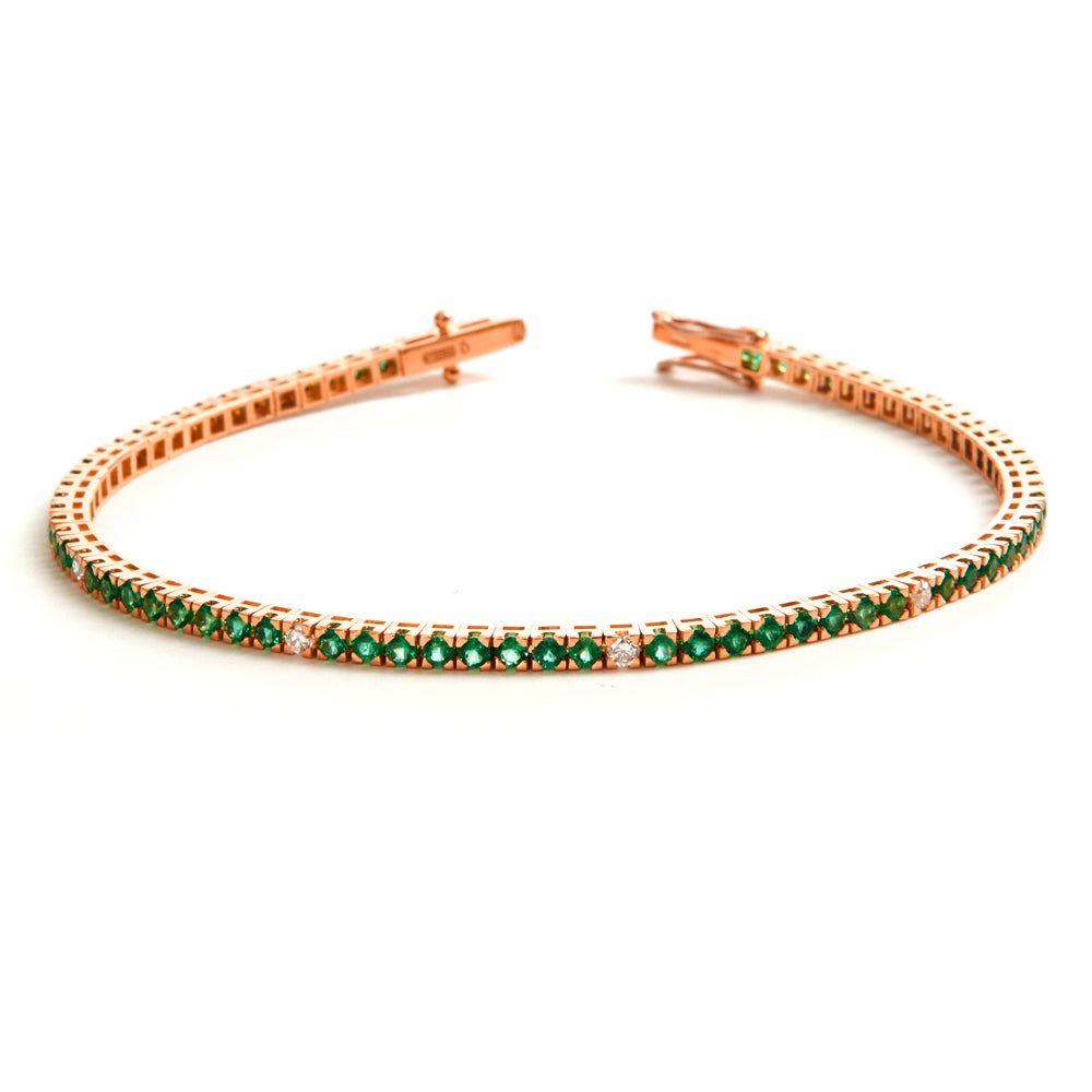 Bracciale Tennis Smeraldi 3,02 ct