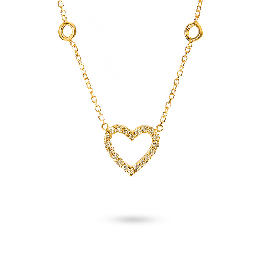 Collana Cuore Parure 0,15 ct