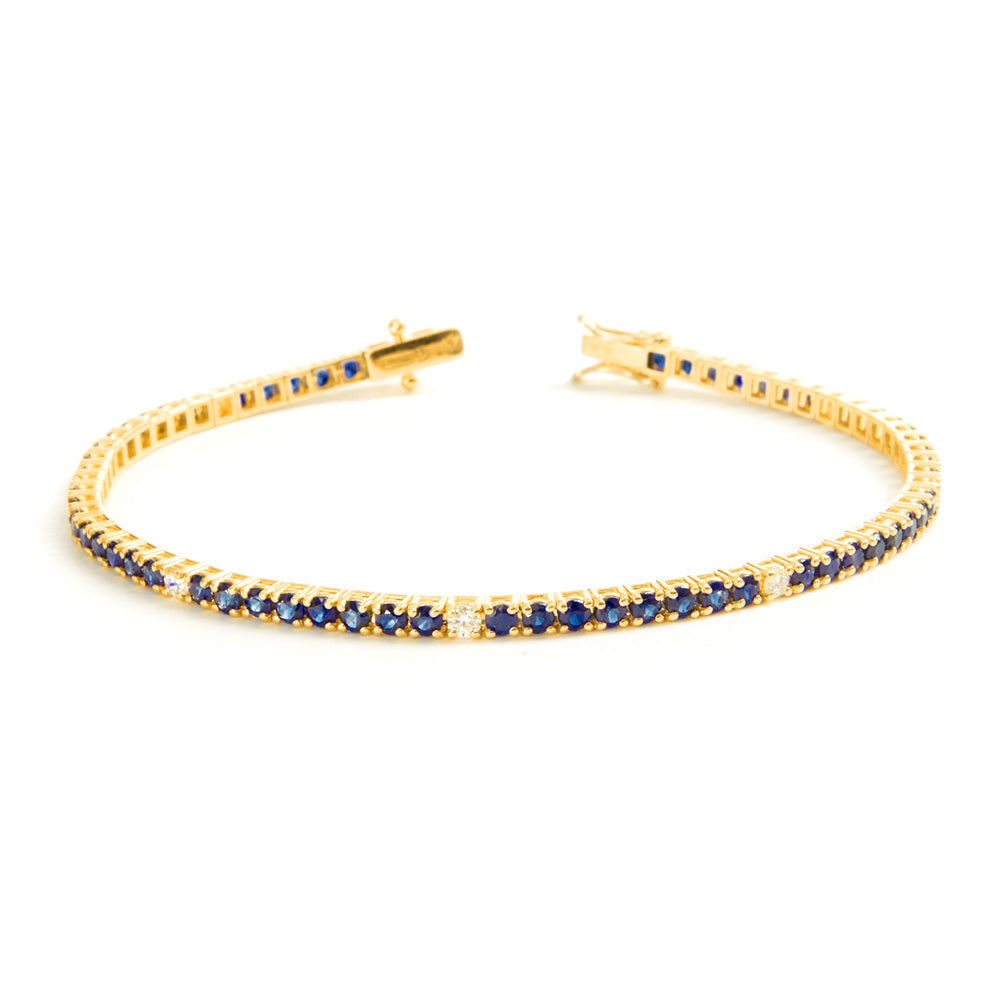 Bracciale Tennis Zaffiri 4,43 ct