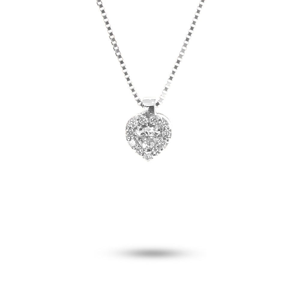 Collana Ciondolo Cuore Parure 0,09 ct