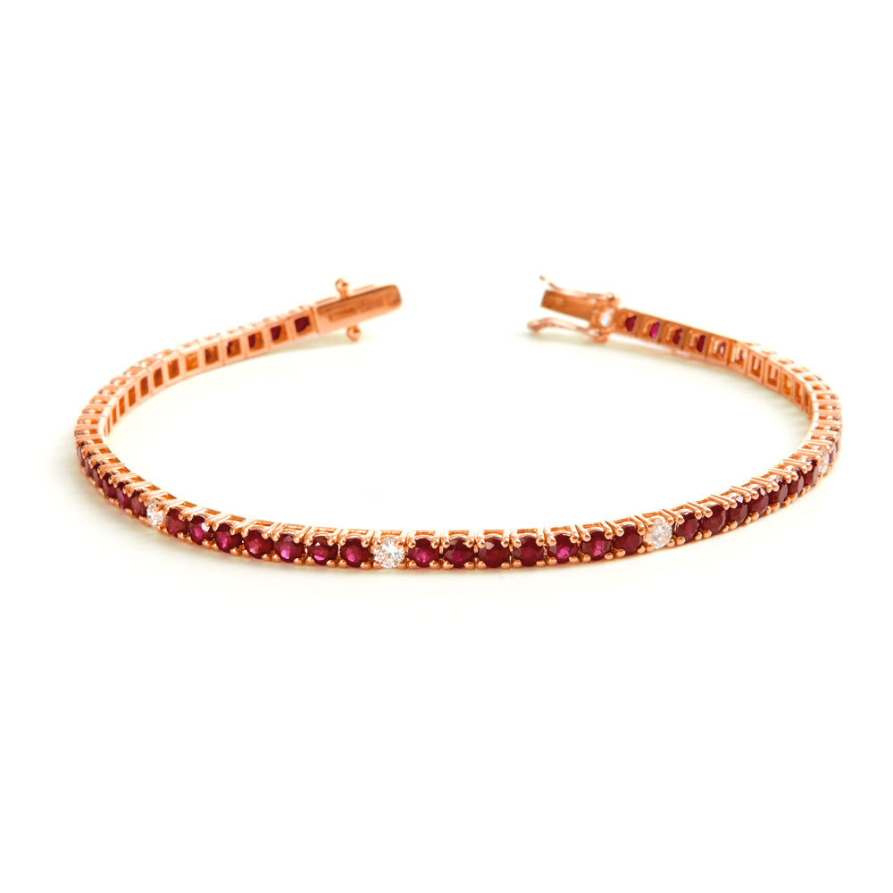 Bracciale Tennis Rubini 5,84 ct