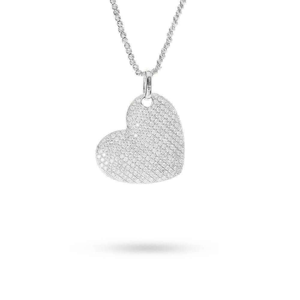 Pendente Cuore pavè 2,87 ct