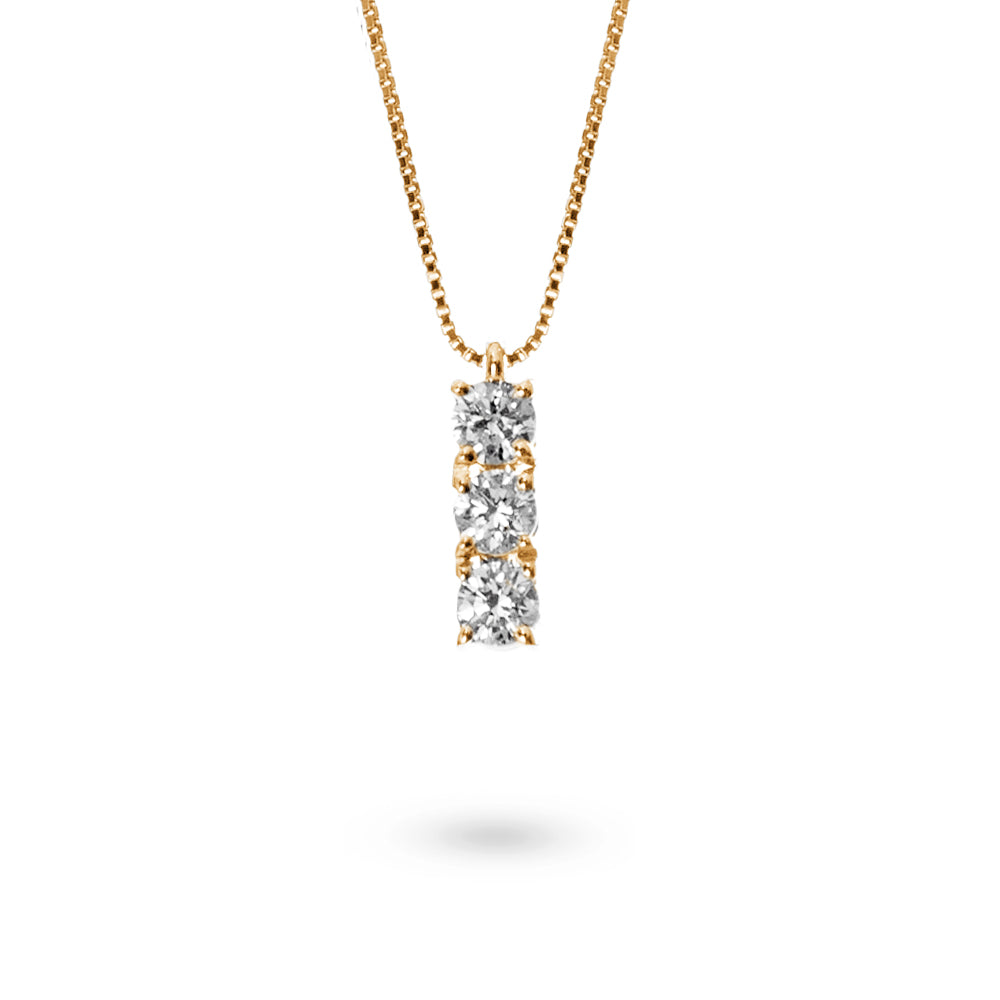 Collana Punto Luce Trilogy 0,33 ct