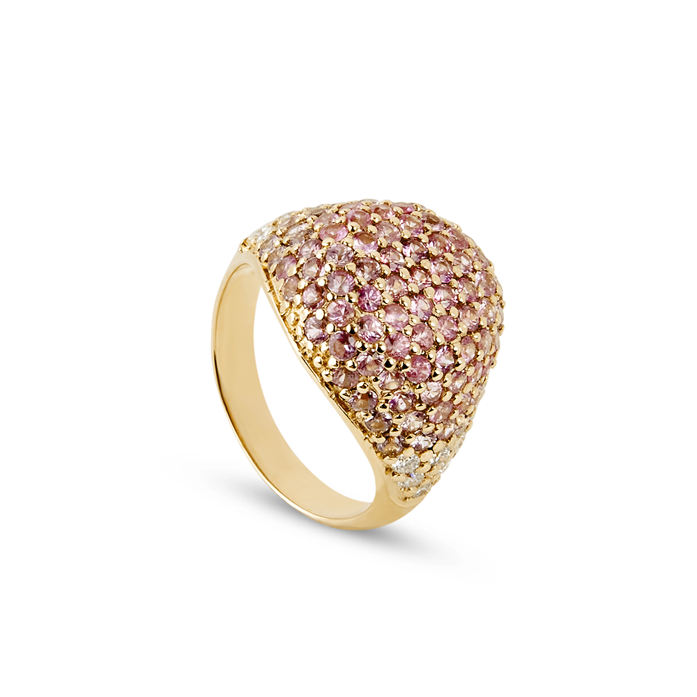 Anello Chevalier Pink Sapphire 4,18 ct