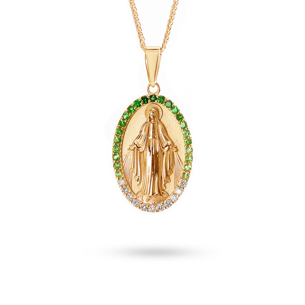 Pendente Madonna Tsavorite 0,37 ct