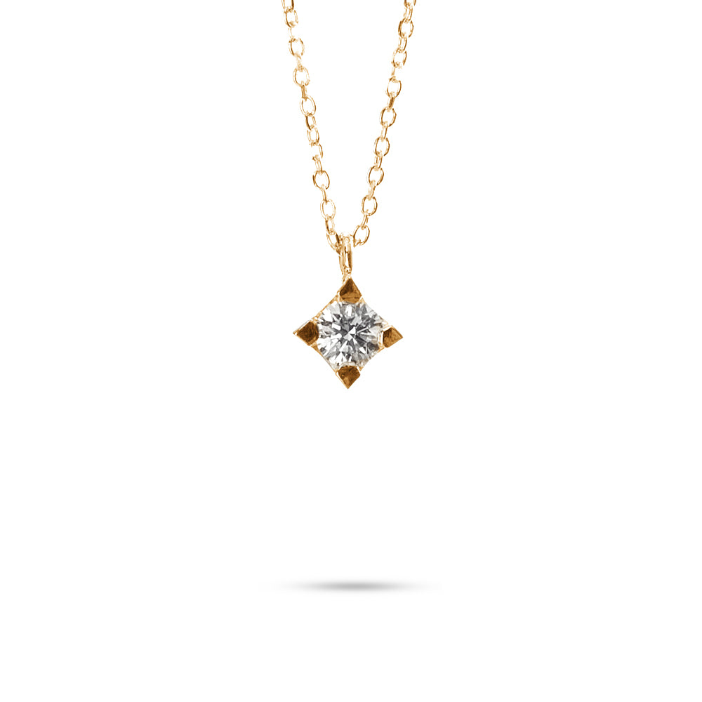 Collana Punto Luce Tornito Parure 0,24 ct