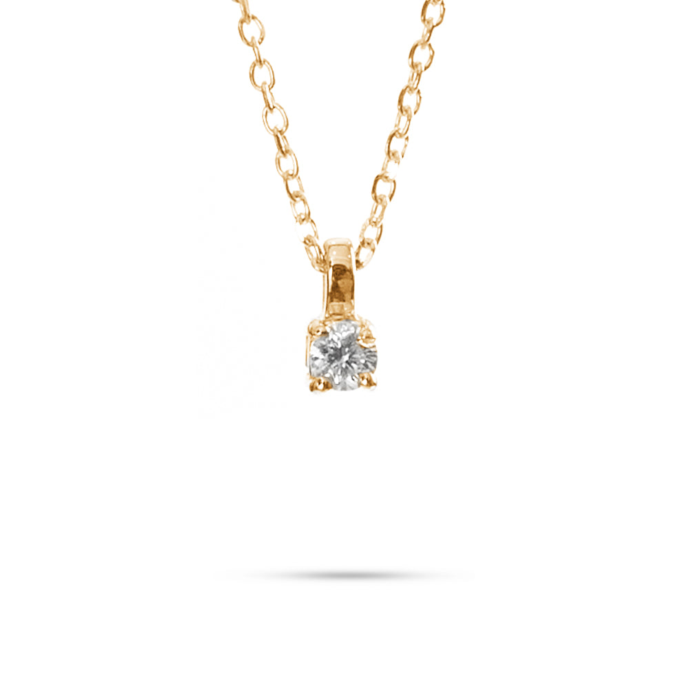 Collana Punto Luce a Filo parure 0,07 ct