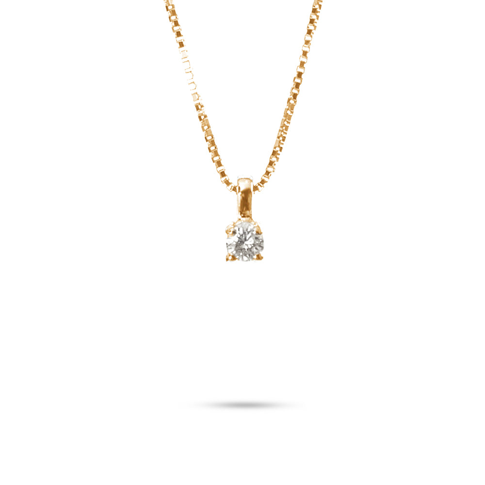 Collana Punto Luce a Filo parure 0,04 ct
