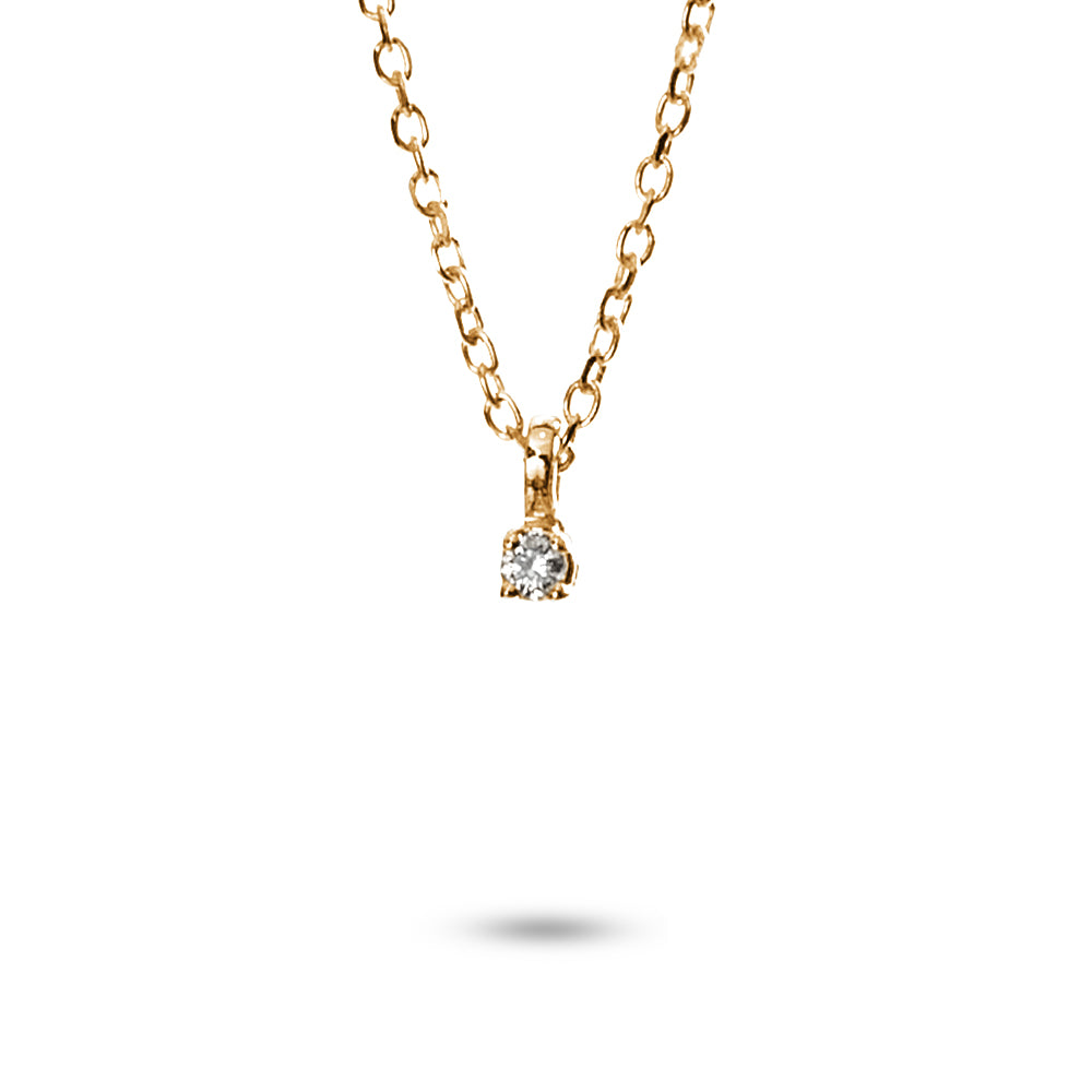 Collana Punto Luce a Filo Parure 0,01 ct