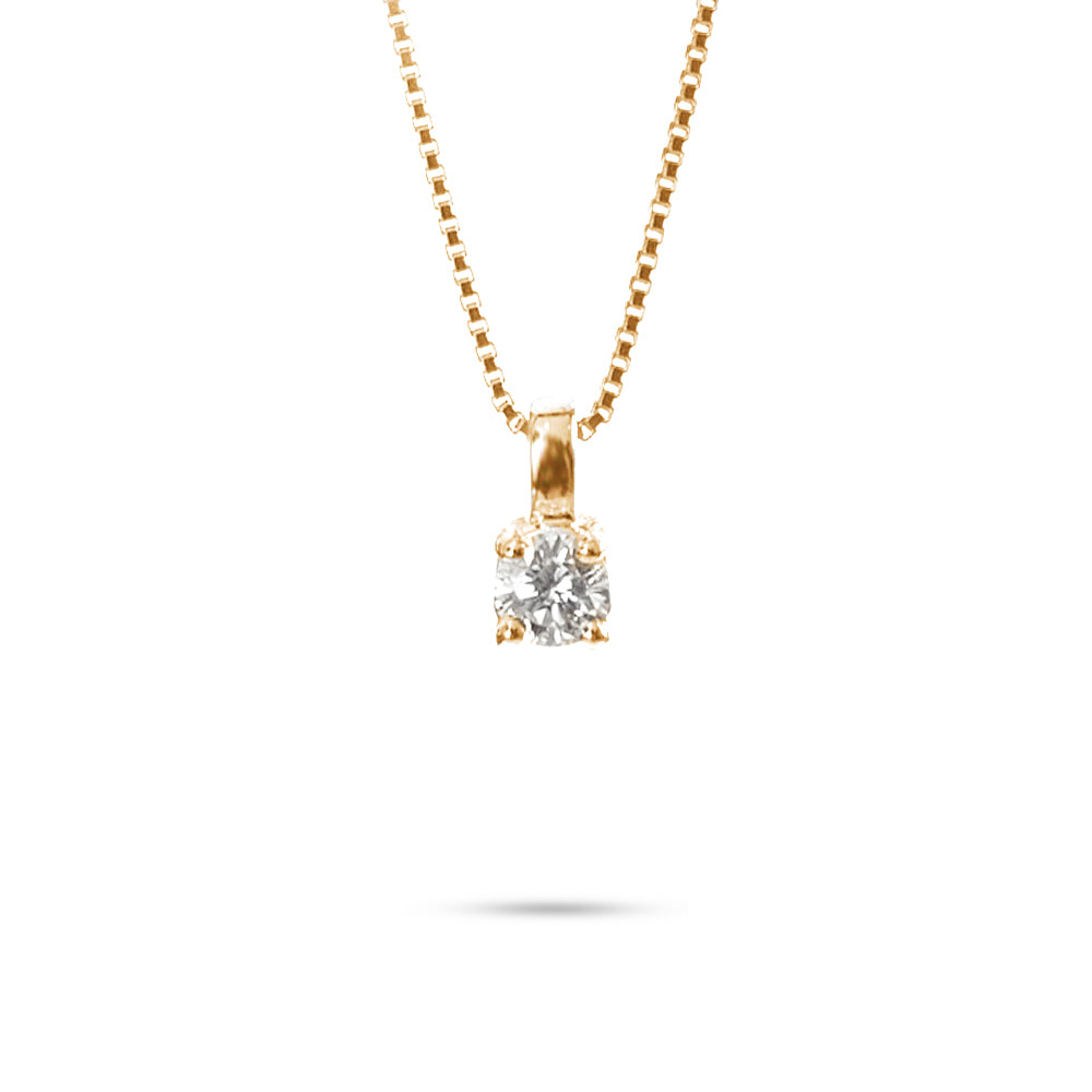 Collana Punto Luce a Filo parure 0,10 ct