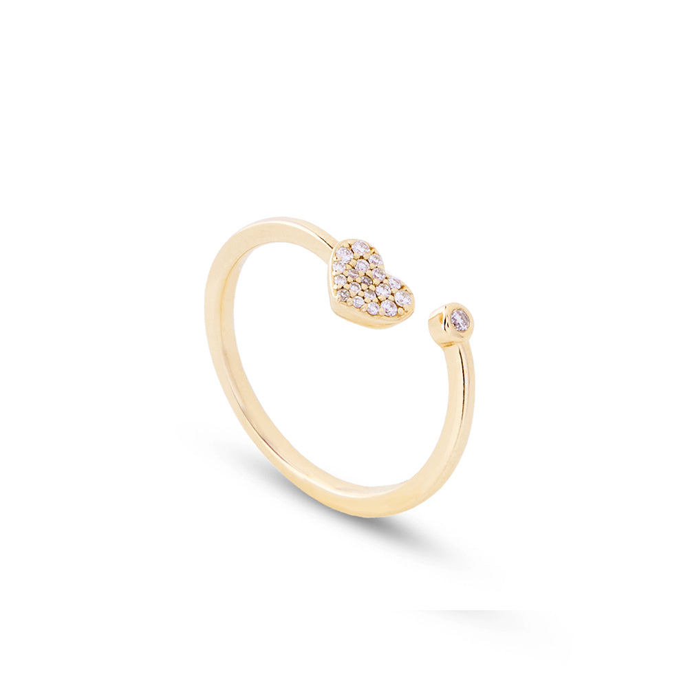 Anello Cuoricino 0,08 ct