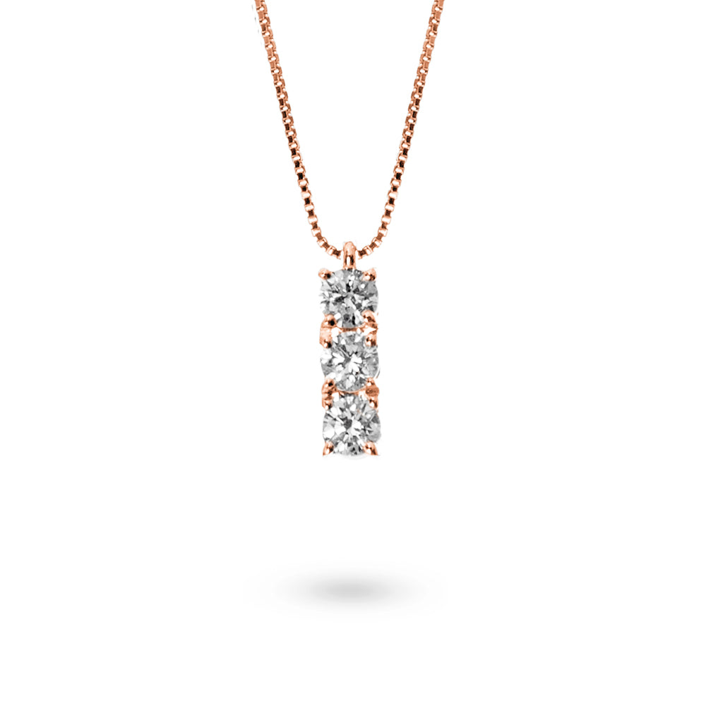 Collana Punto Luce Trilogy 0,33 ct
