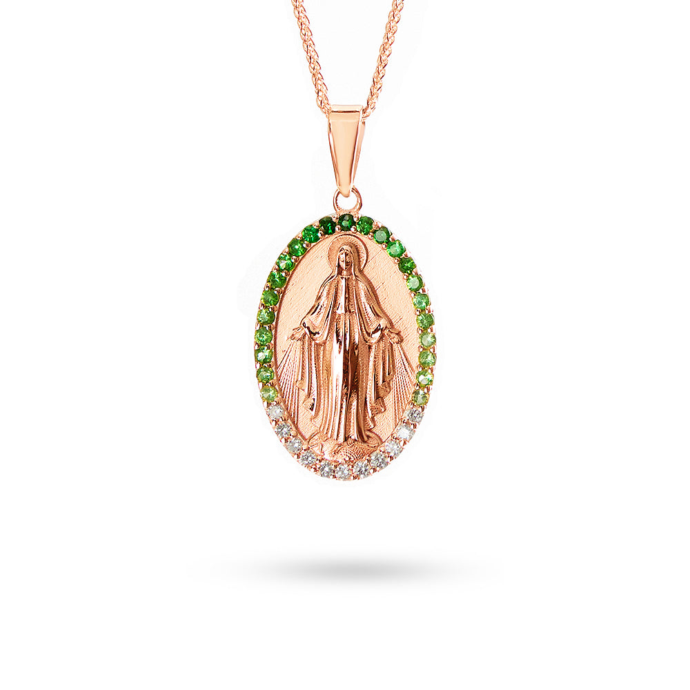 Pendente Madonna Tsavorite 0,37 ct