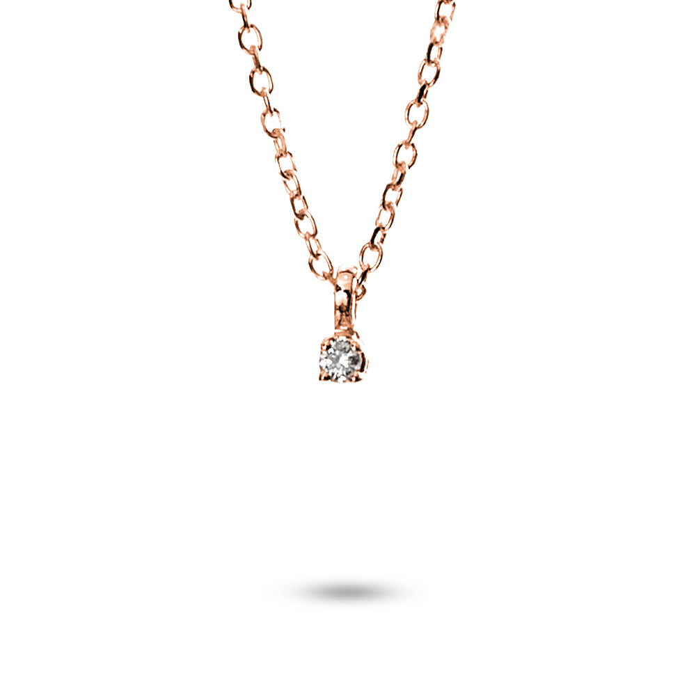 Collana Punto Luce a Filo Parure 0,01 ct
