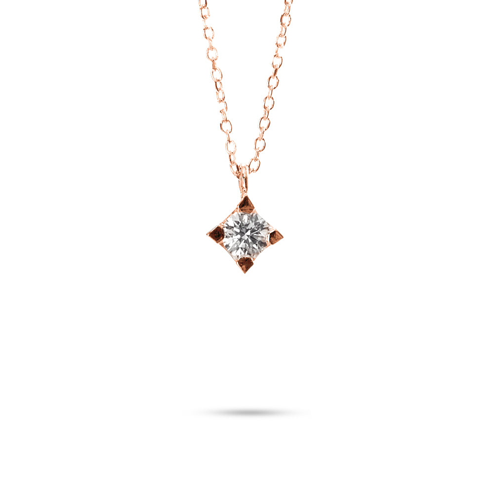 Collana Punto Luce Tornito Parure 0,24 ct