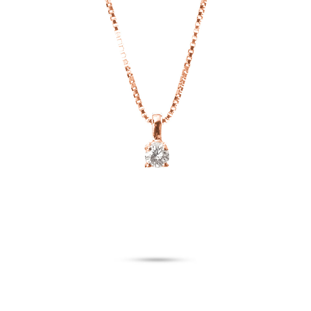 Collana Punto Luce a Filo parure 0,04 ct