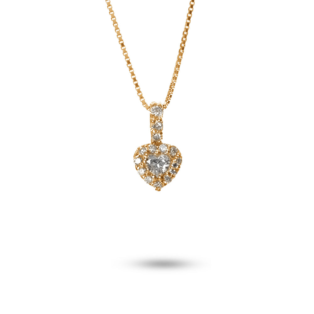Pendente Cuore Parure 0,14 ct