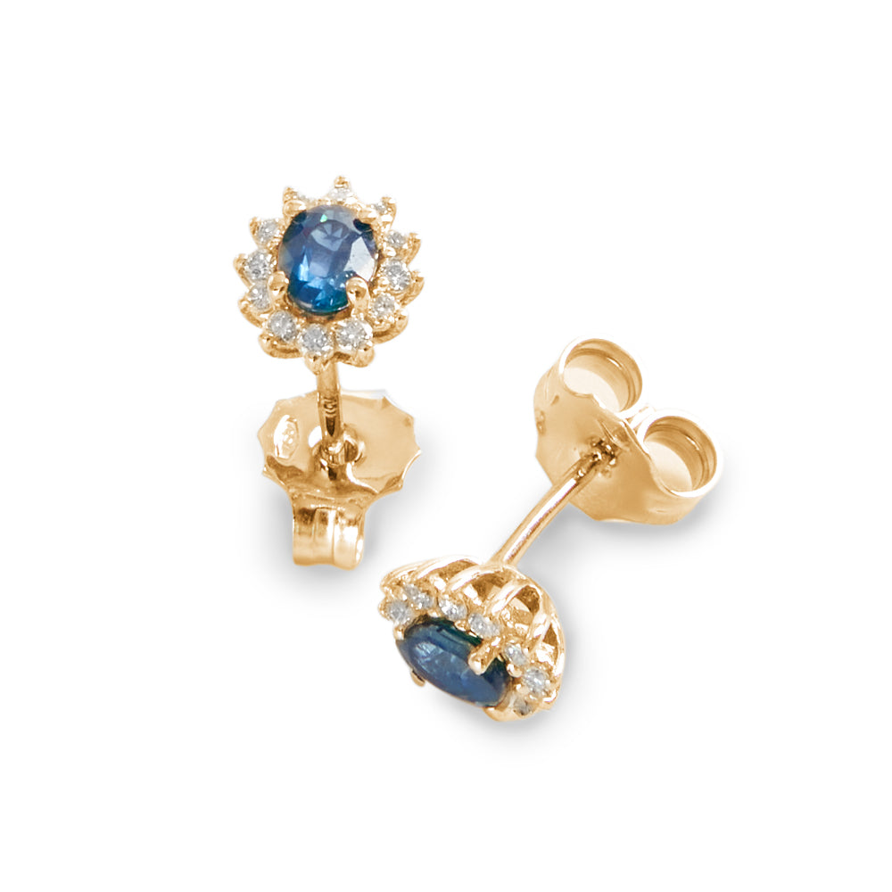 Orecchini Zaffiro Ovale Parure 0,69 ct