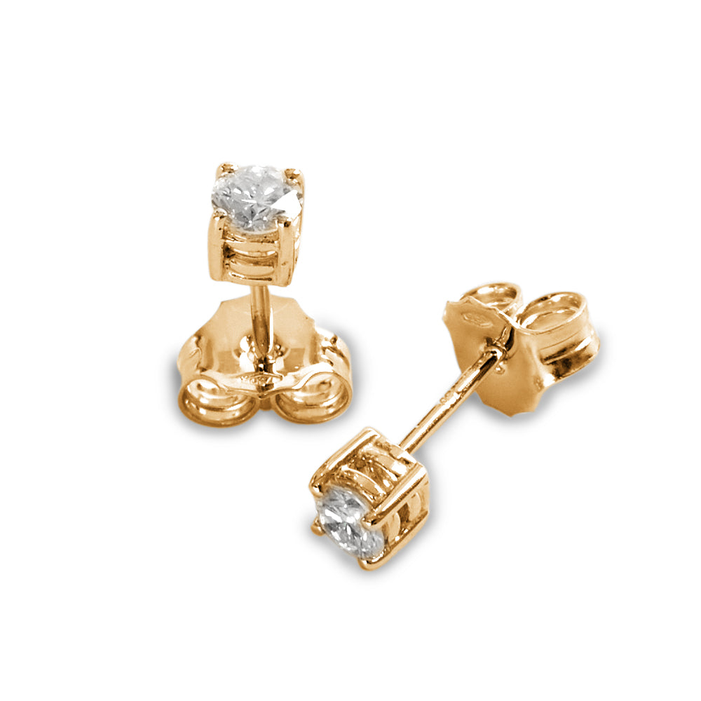 Orecchini Punto Luce a Filo parure 0,32 ct
