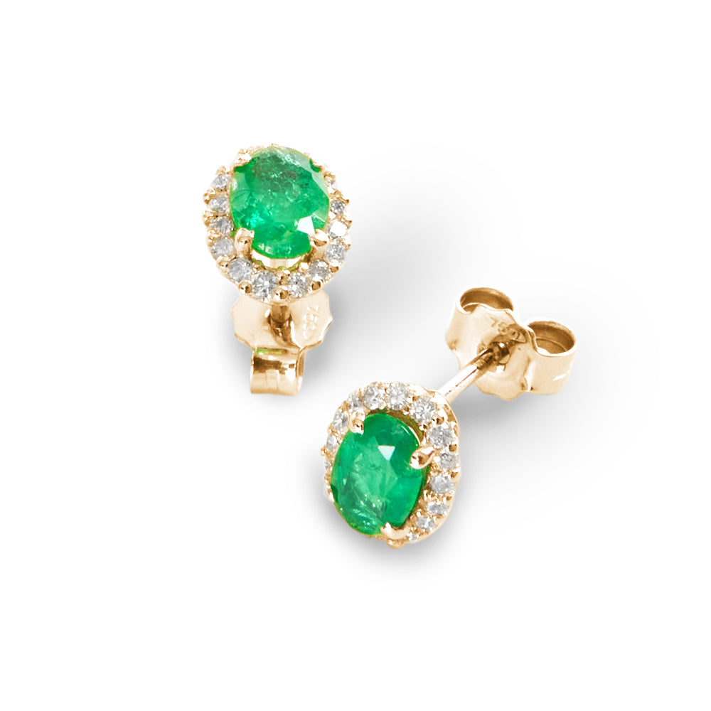 Orecchini Smeraldo Ovale Parure 1,10 ct