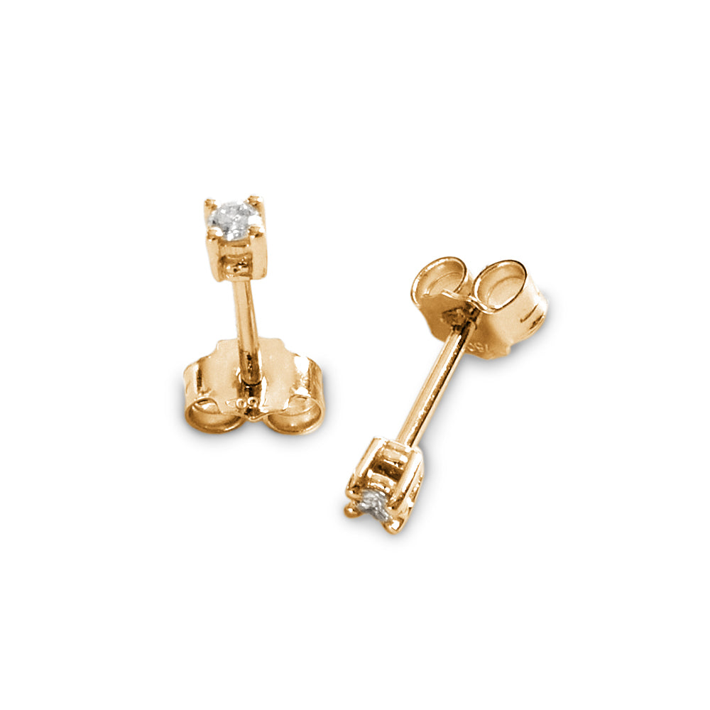 Orecchini Punto Luce a Filo parure 0,06 ct