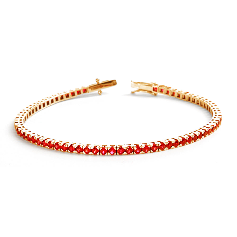 Bracciale Tennis Rubini 3,98 ct