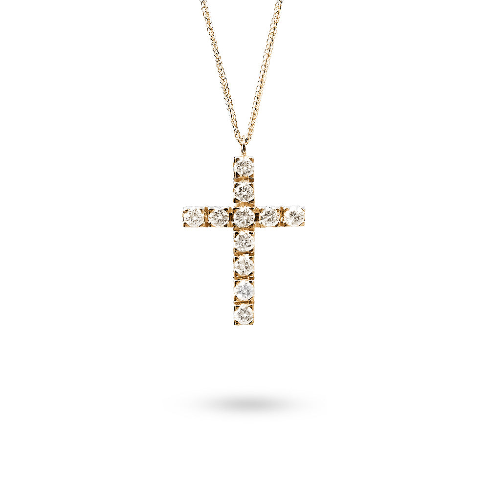 Collana Ciondolo Croce 0,92 ct
