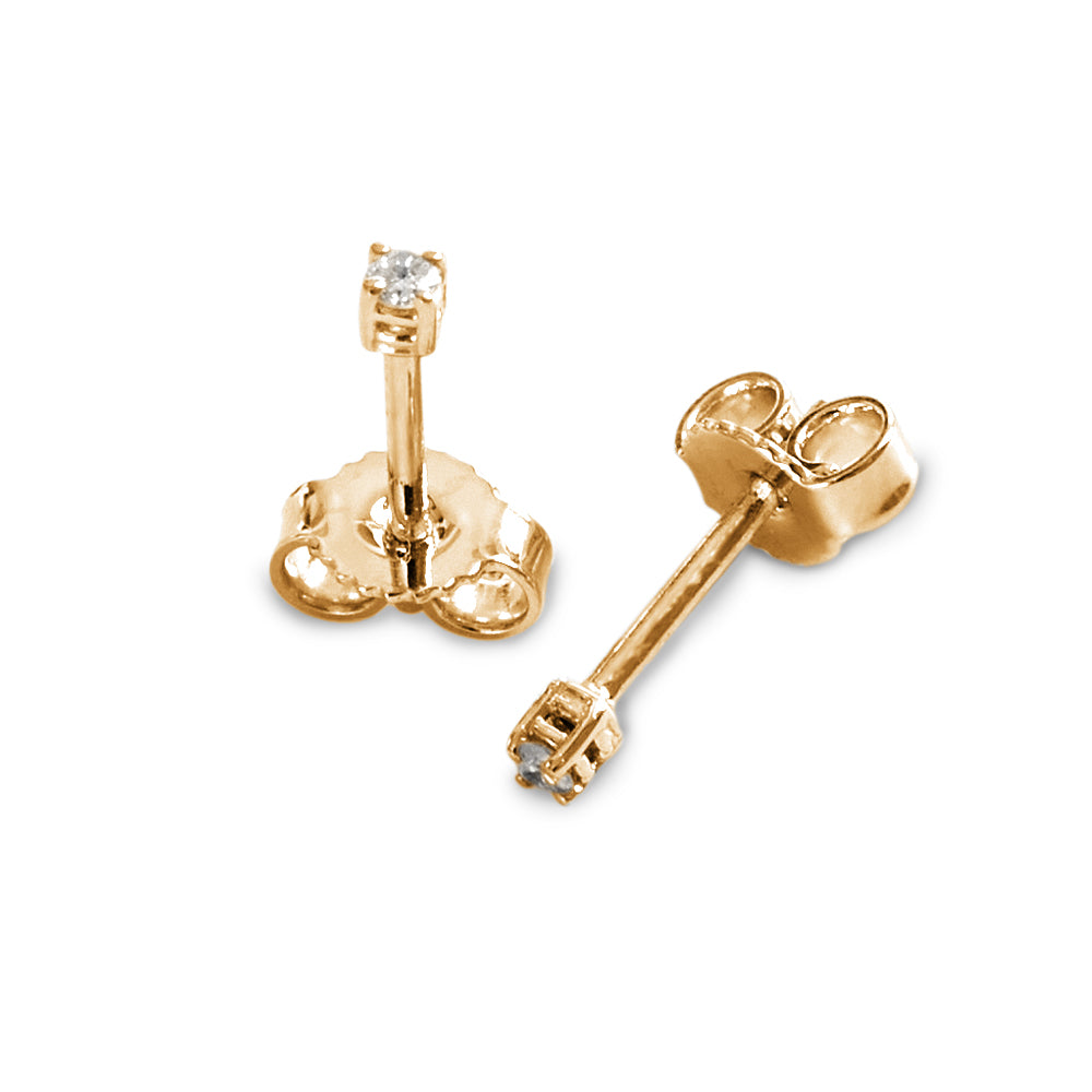 Orecchini Punto Luce a Filo parure 0,04 ct
