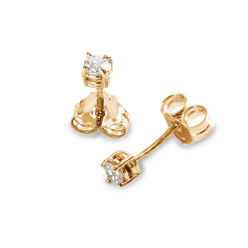 Orecchini Punto Luce a Filo parure 0,20 ct