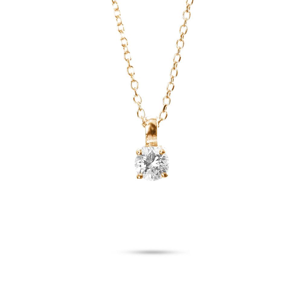 Collana Punto Luce a Filo parure 0,29 ct