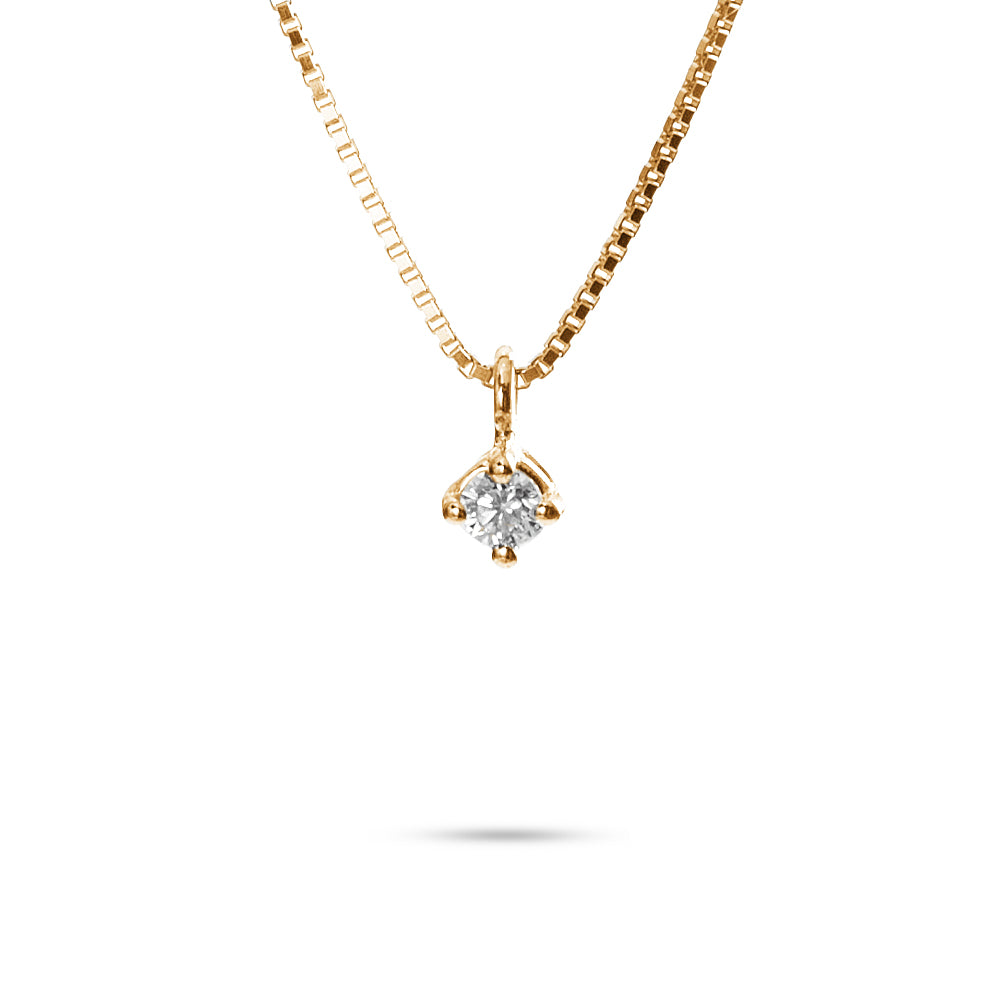 Collana Punto Luce a Filo parure 0,03 ct