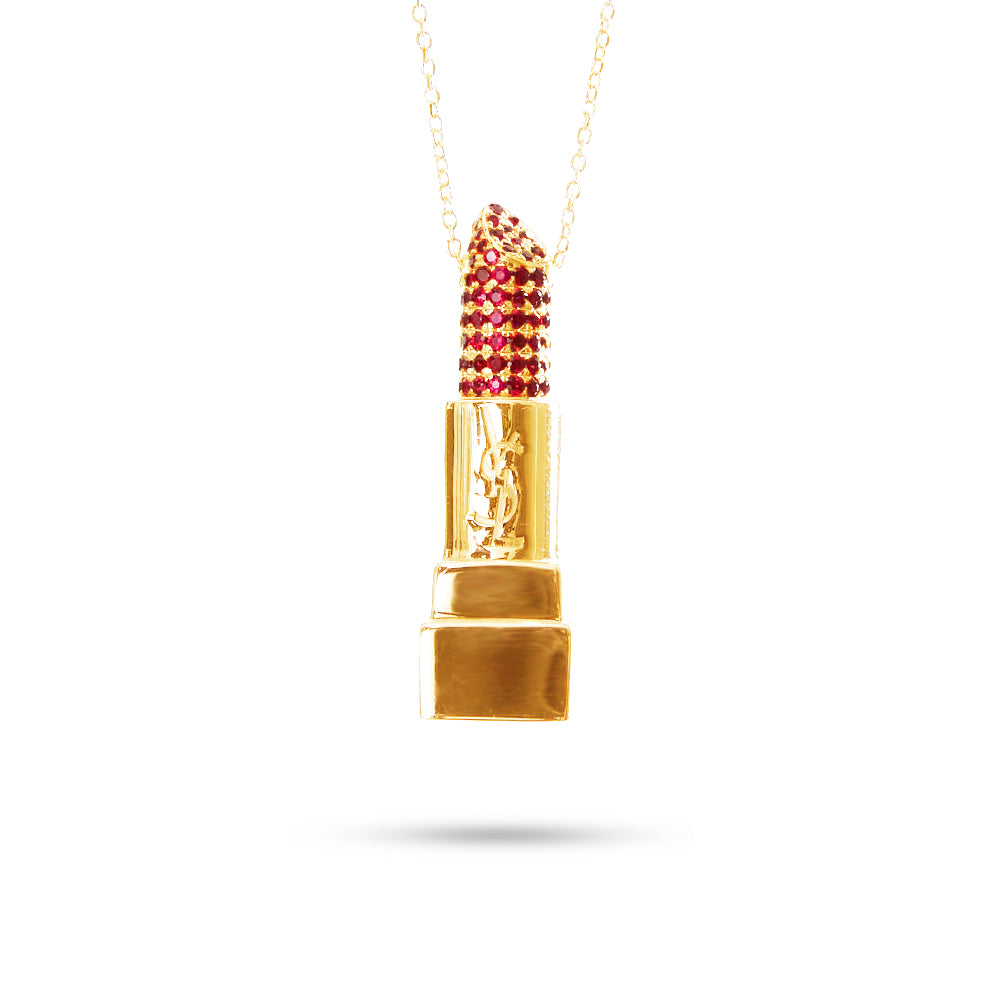 Collana Ciondolo Rossetto 1,02 ct