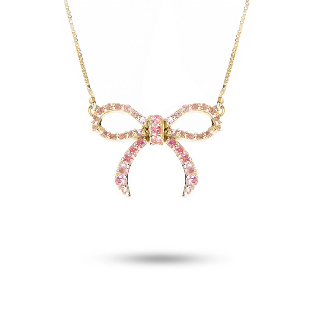 Collana Ciondolo Fiocco 0,38 ct