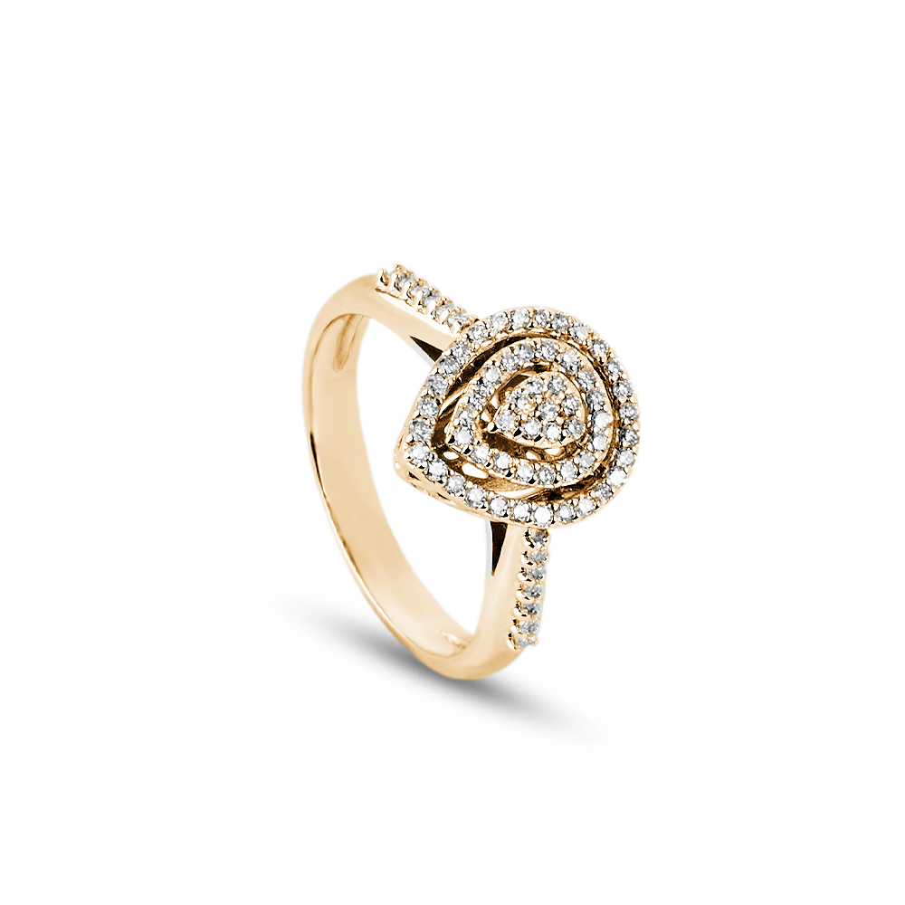 Anello Goccia Mosaico 0,34 ct