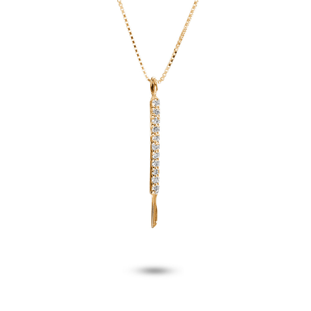 Collana Ciondolo Bisturi 0,06 ct