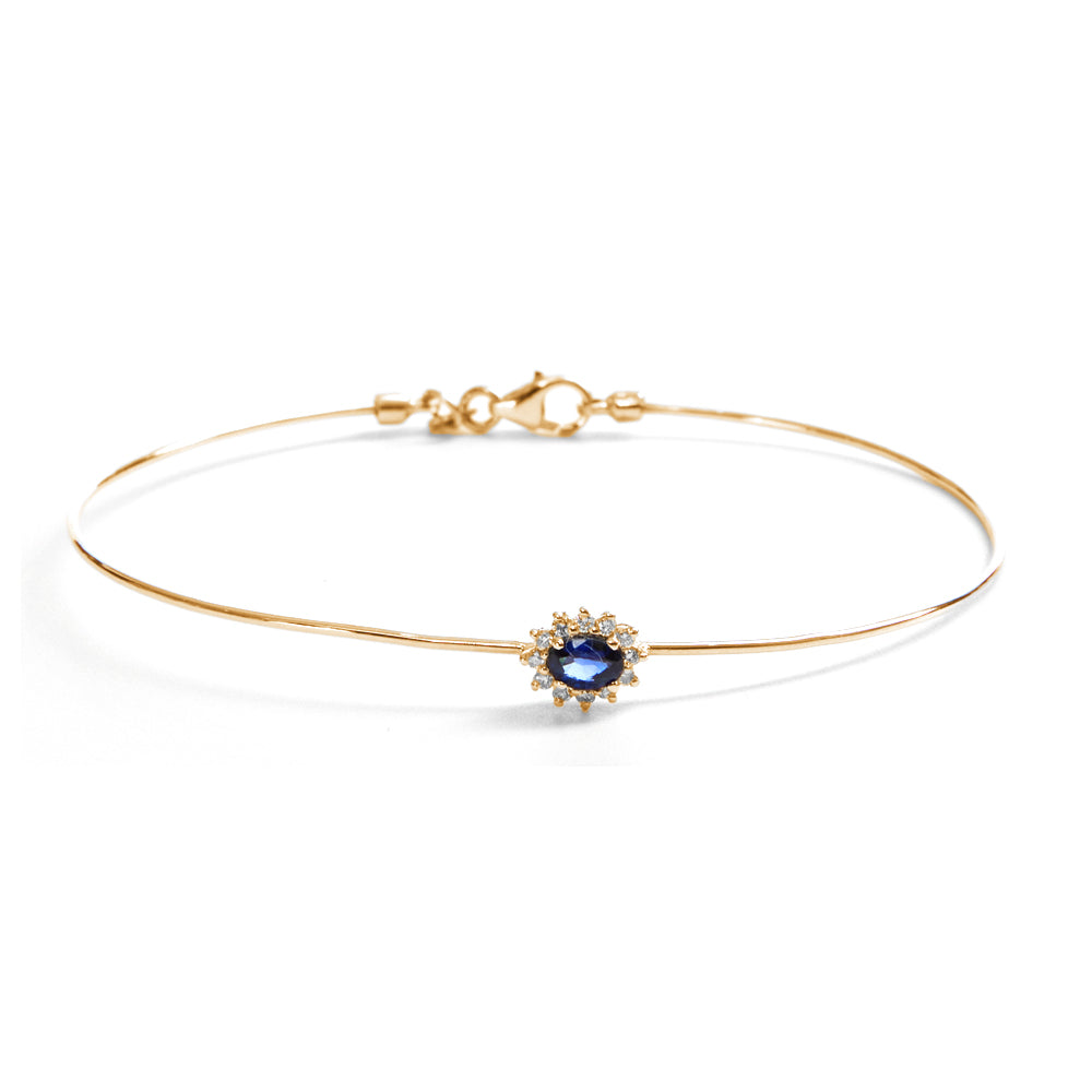 Bracciale Zaffiro Ovale Parure 0,32 ct