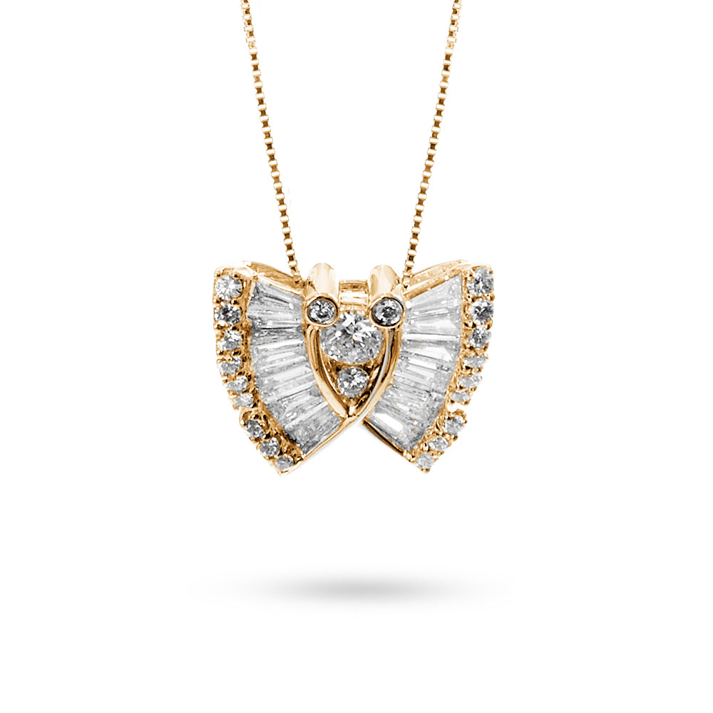 Collana Ciondolo Butterfly 1,12 ct