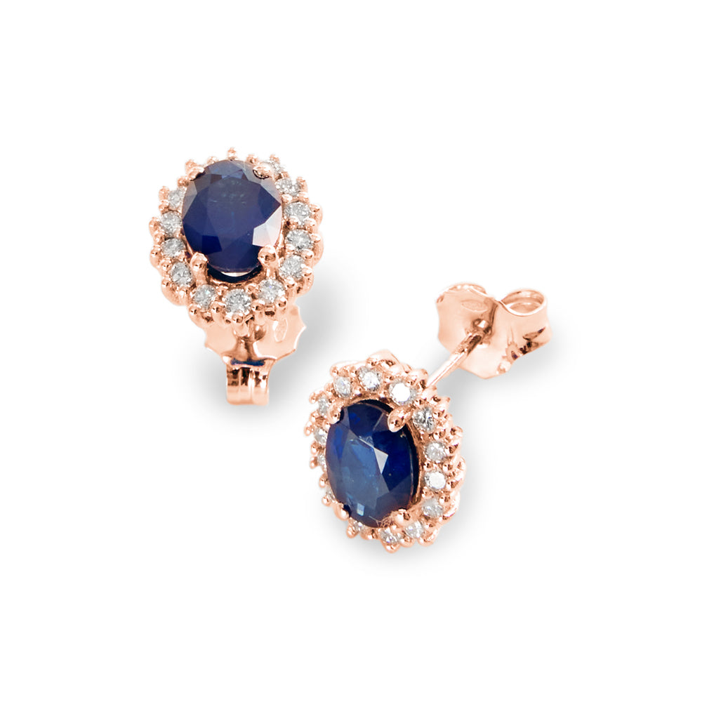 Orecchini Zaffiro Ovale Parure 2,43 ct