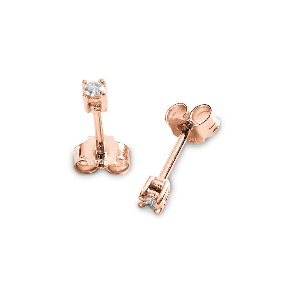 Orecchini Punto Luce a Filo parure 0,06 ct