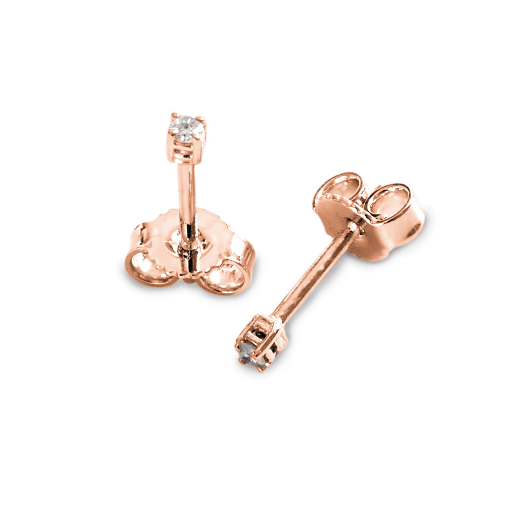 Orecchini Punto Luce a Filo parure 0,04 ct