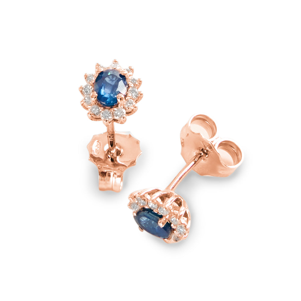 Orecchini Zaffiro Ovale Parure 0,69 ct