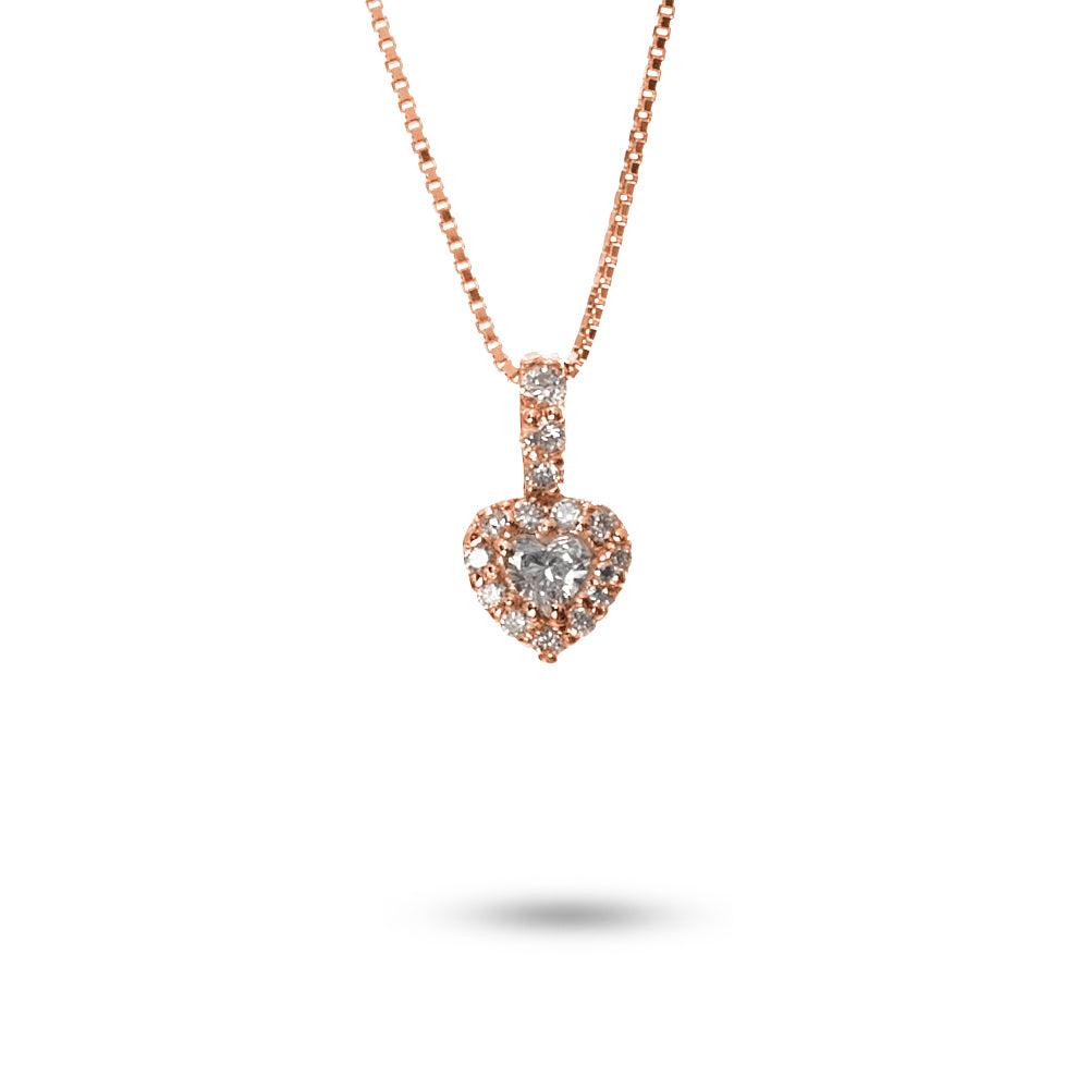 Pendente Cuore Parure 0,14 ct
