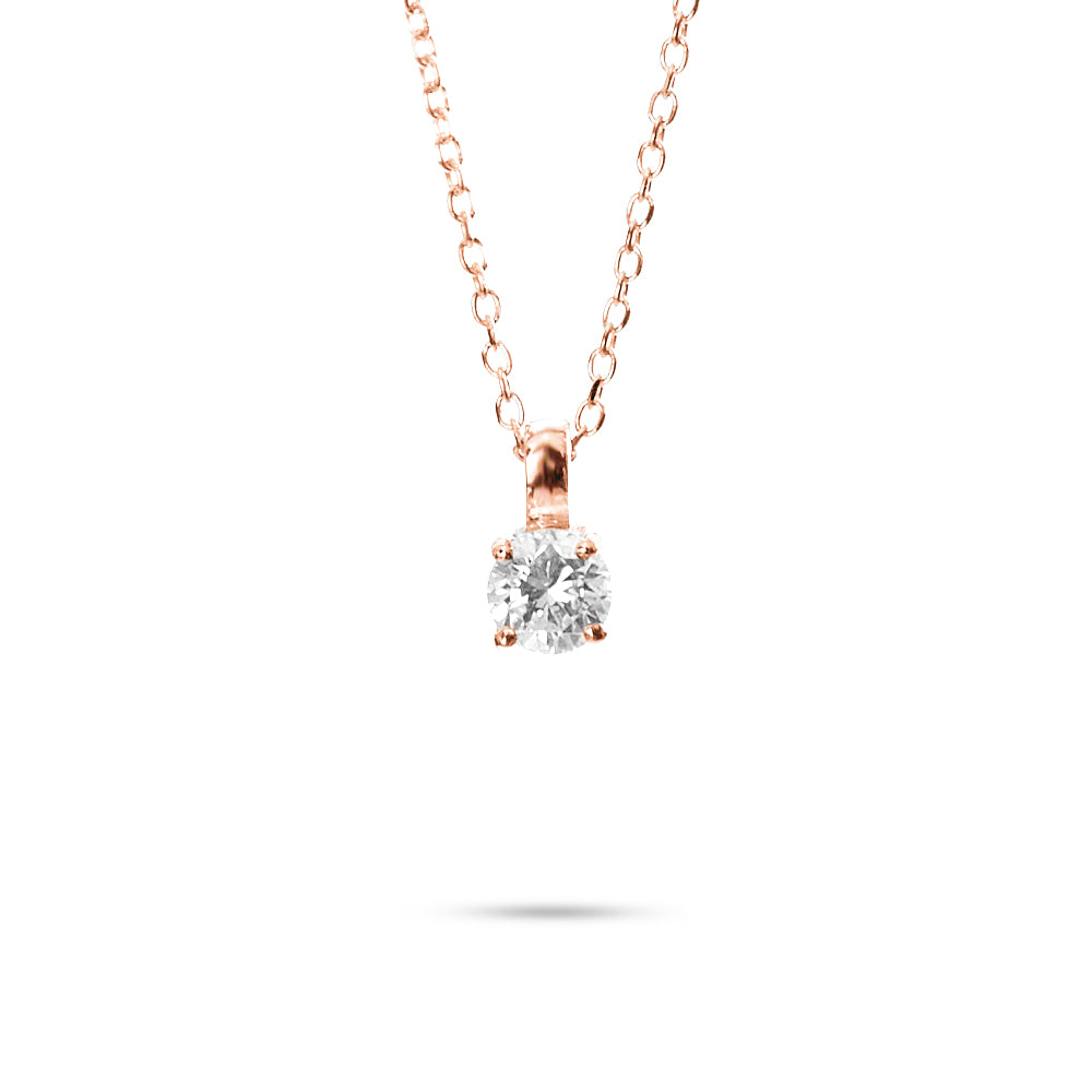 Collana Punto Luce a Filo parure 0,29 ct