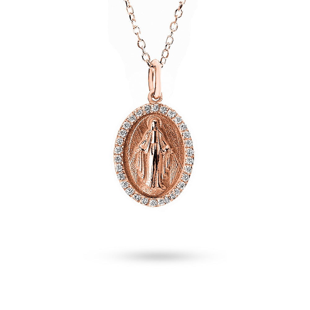 Pendente Madonnina 0,13 ct