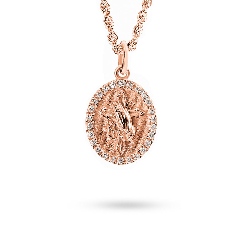Pendente Mani Croce 0,16 ct