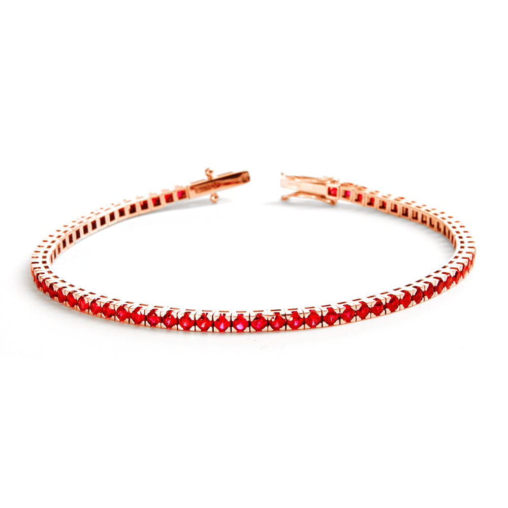 Bracciale Tennis Rubini 3,98 ct